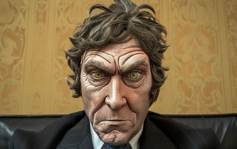 La caricatura de Javier Milei tal como la ve la inteligencia artificial