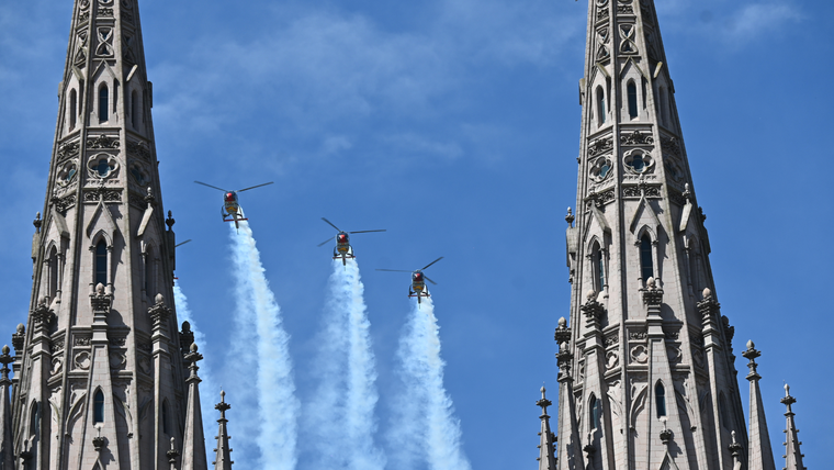 La Patrulla ASPA de España rindió homenaje al Plus Ultra en Luján.
