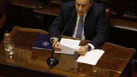 El jefe de Gabinete, Guillermo Francos, en su informe.