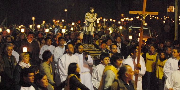 Alrededor de 6.500 personas asistieron a la procesión en Junín Foto: Nacho Gaffuri