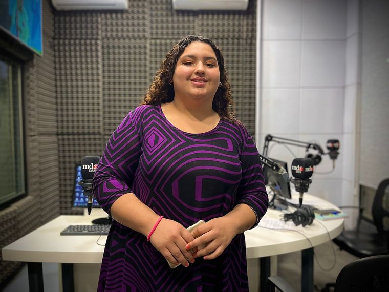 Melina Palma, con 18 años nominó a su docente, Camila Gallardo Lafont. Foto: MDZ Radio