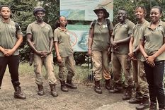 Los guardabosques de la isla Unión están entrenados para proteger la flora y fauna de la región. Foto: COURTESY ROXANNE FROGET