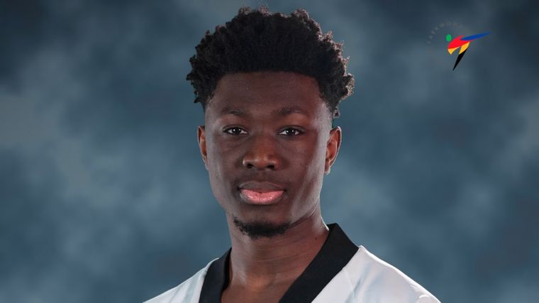 Alasan Ann, el Goliath gambiano, que va por todo en los Juegos Olímpicos de París 2024 Foto: World Taekwondo