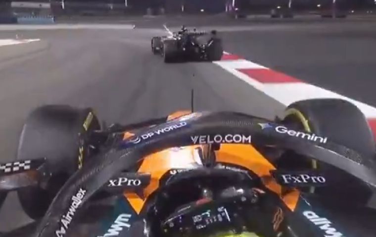 Lando Norris y George Russell, protagonistas de una acción ajustada en Baréin.&nbsp;