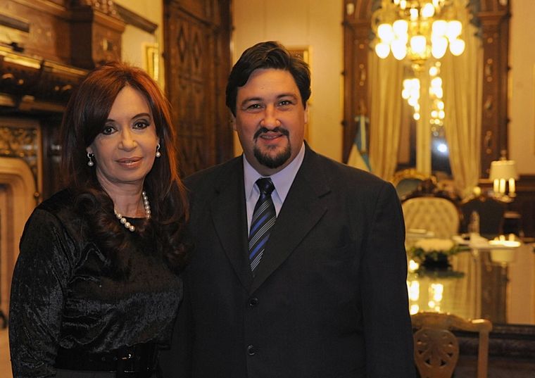 Cristina Fernández de Kirchner junto a Maurice Closs.