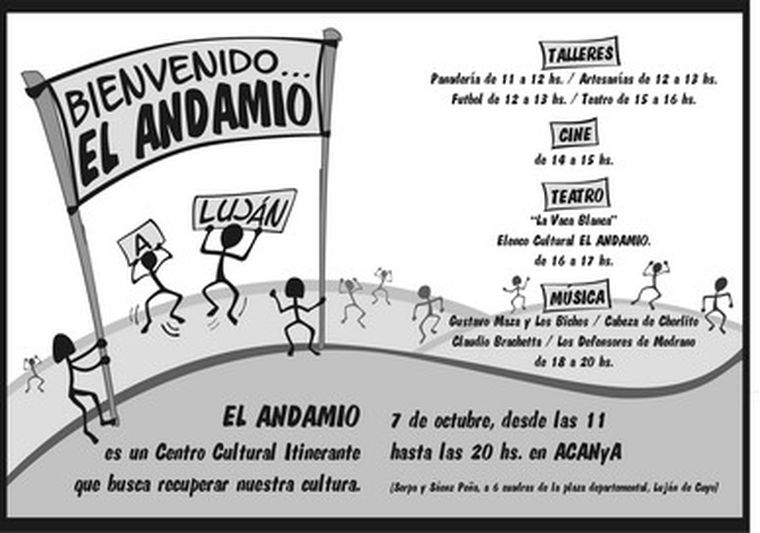 Una invitación para compartir actividades culturales Foto: Gentileza