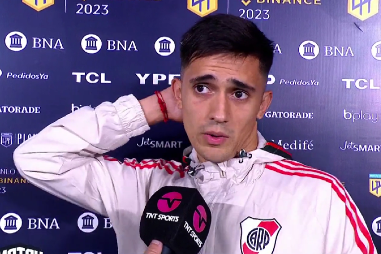 Solari aseguró que River no está conforme con el cómo de la victoria ante Platense Foto: TNT Sports