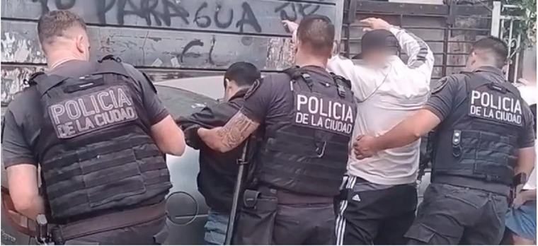 Algunos de los detenidos. Foto: NA