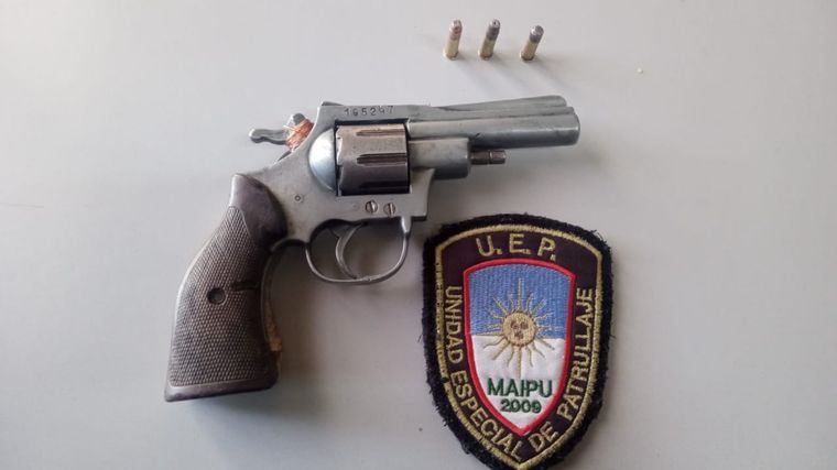 El arma incautada en el procedimiento.&nbsp;