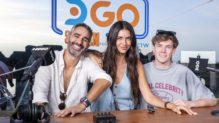 El Pollo Alvarez, Zaira Nara y Teo D'Elía. El Pollo Alvarez, Zaira Nara y Teo D'Elía.