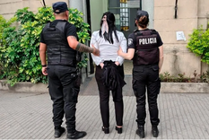 Tesorera presa e investigada por millonaria estafa. Foto: Prensa Policía de Santa Fe.