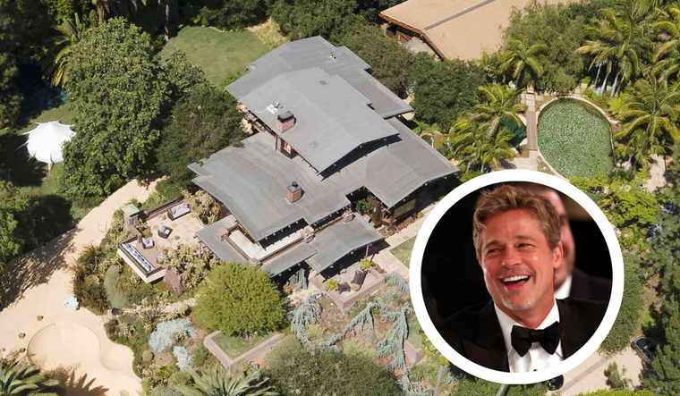Brad Pitt vendió la casa donde vivió con Angelina Jolie y los compradores se encontraron con bastantes lujos. Foto: Backgrid // Christopher Polk (NBC)