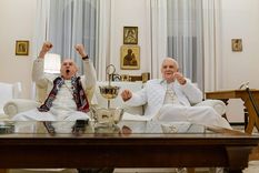 Anthony Hopkins y Jonathan Pryce en Los dos papas