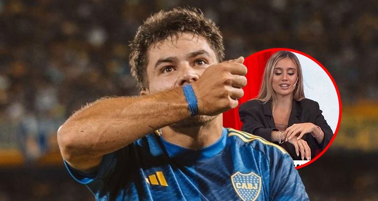 Blondel y su pulsera. Beltrán mostrando la misma. Foto: MDZ