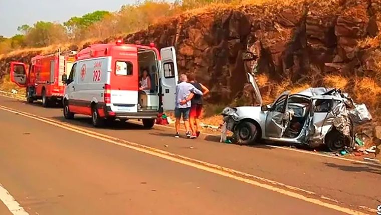 Así quedó el vehículo de los argentinos tras el fatal accidente