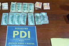 El dinero que les confiscaron a la banda Foto: Gentileza