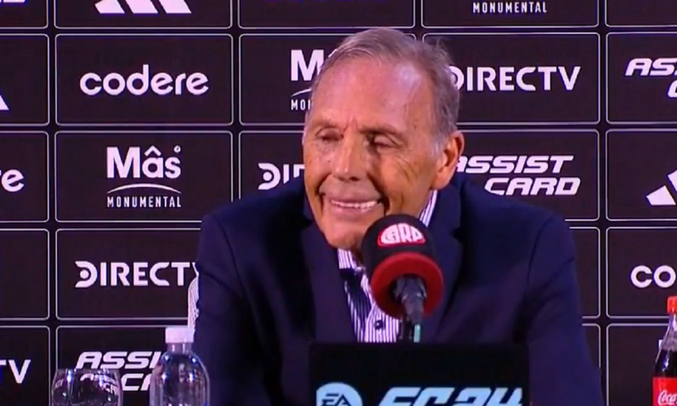 Russo se refirió a los rumores de que el Ciclón podría contratar un arquero francés. Foto: Captura