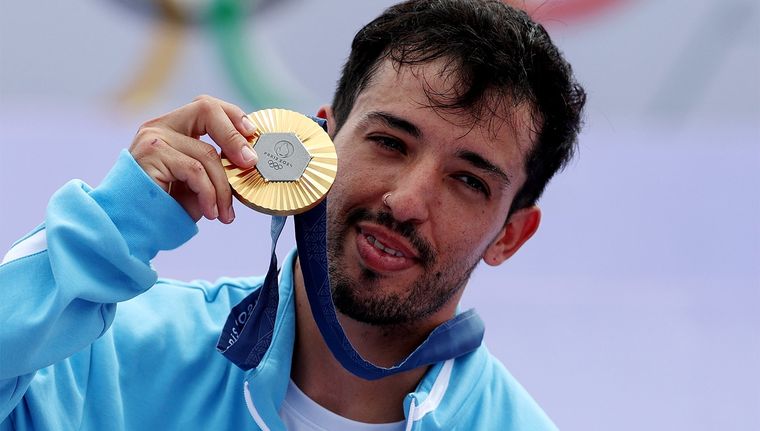 El Maligno logró la única dorada para Argentina. Foto: COI