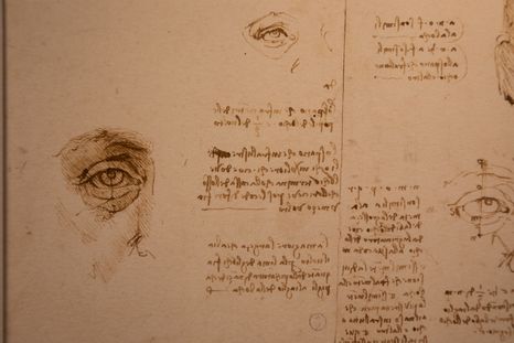 Bocetos de Leonardo da Vinci. Foto: Paolo Gallo / Shutterstock