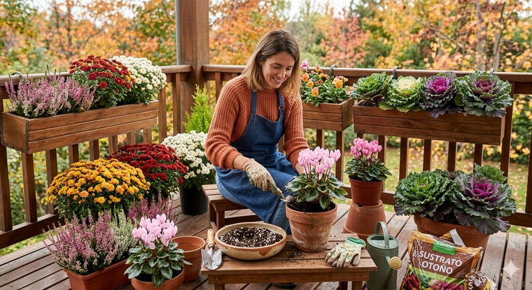 Las plantas para el otoño. Fuente: IA Gemini.