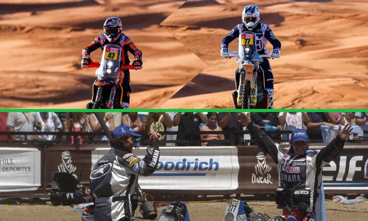 Los Benavides y los Patronelli, los hermanos argentinos que entraron en la historia del Rally Dakar. Foto: Telefé Córdoba.&nbsp;