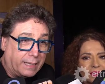 Oscar Mediavilla y Patricia Sosa fueron entrevistados por un móvil de Puro Show.