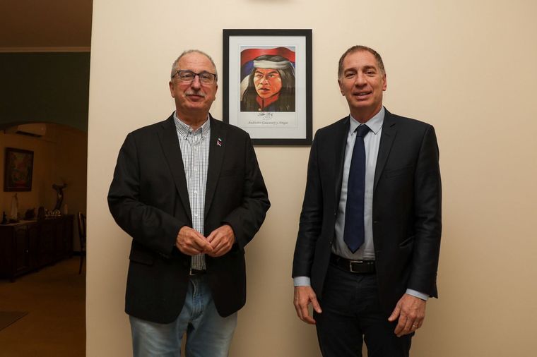 Diego Santilli con Hugo Passalacqua&nbsp;