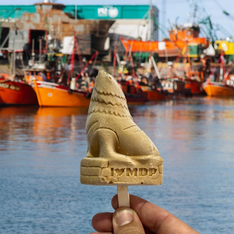 Las paletas de helado lobito que se consiguen en cuatro sabores Foto: Gentileza Ibiza