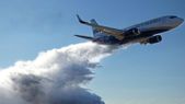 Así es el Boeing 737 Fireliner que combatirá los incendios en Chubut. Así es el Boeing 737 Fireliner que combatirá los incendios en Chubut.