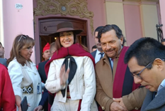 Victoria Villarruel junto al gobernador Gustavo Sáenz Foto: El Tribuno de Salta