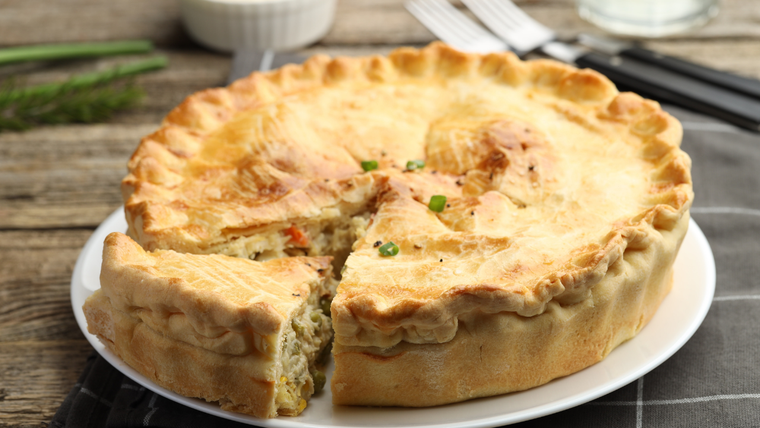 Disfrutá esta tarta de pollo sin glúten Disfrutá esta tarta de pollo sin glúten