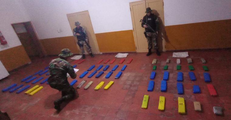 La lucha contra el narcotráfico no se tomó feriados Foto: Ministerio de Seguridad