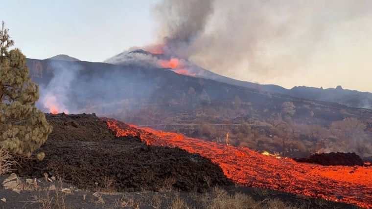 Colada de lava en La Palma Foto: EUROPA PRESS