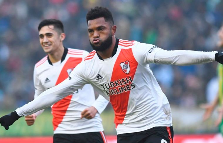 Miguel Borja El colombiano sería titular contra Newells.