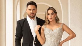 Carmen Villalobos junto a su exesposo Sebastián Caicedo
