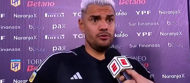 El arquero habló post partido. Foto: Captura