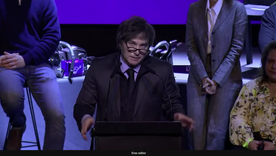 Javier Milei comenzó la semana pasada con un acto en Junín.