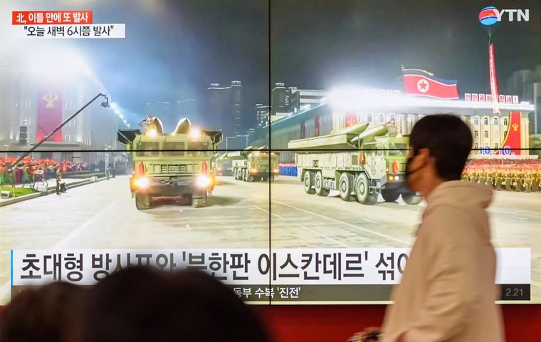 Un desfile de armas nucleares en Pyongyang Foto: DPA