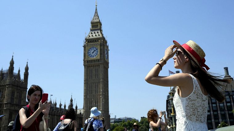 Londres registra temperaturas históricas. Foto: Abc7.