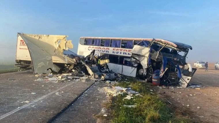 El hecho ocurrió a la altura del kilómetro 132 de la Ruta 3.  Foto: X