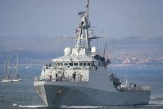 El HMS Trent, un barco de patrullaje en alta mar, participará en ejercicios conjuntos frente a la costa de Guyana. Foto: GETTY IMAGES