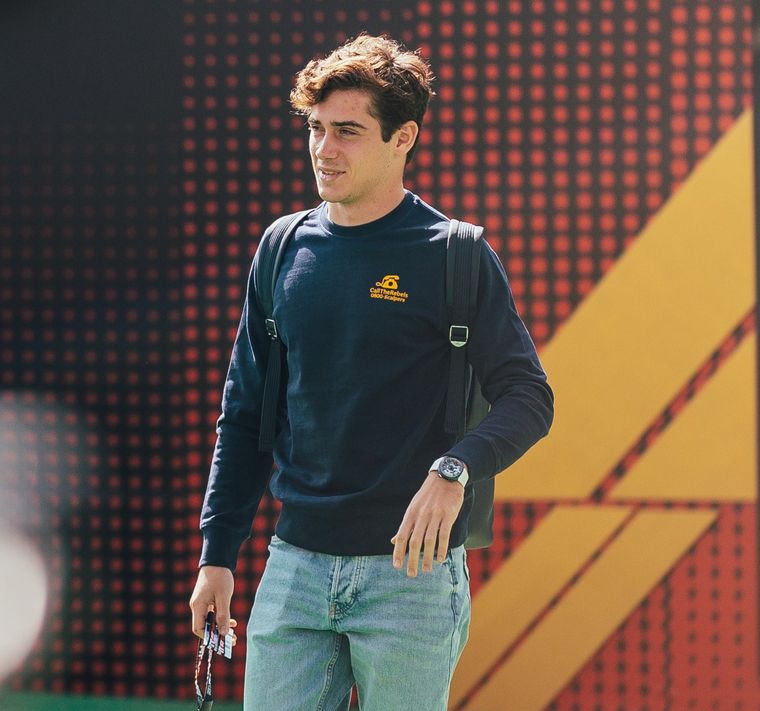 Franco Colapinto en la previa del Gran Premio de México.