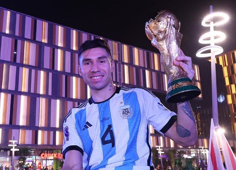 El defensor habló de los rumores de su regreso a Núñez. Foto: Instagram Gonzalo Montiel