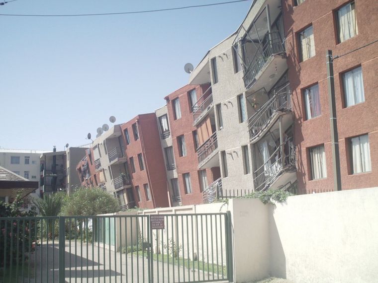 Una de las postales del terremoto.