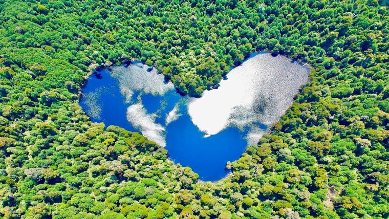 La Laguna Corazón está rodeada de un hermoso paisaje Foto: lagunacorazon.cl