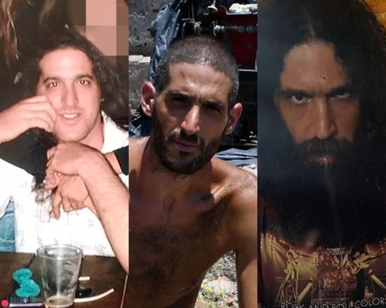 El acusado por el doble asesinato en diferentes etapas de su vida. La foto de la derecha es una de las más recientes