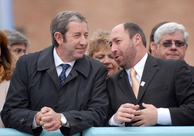 El intendente Pinto, junto a Julio Cobos. Foto: Ivana Gonzalez / MDZ