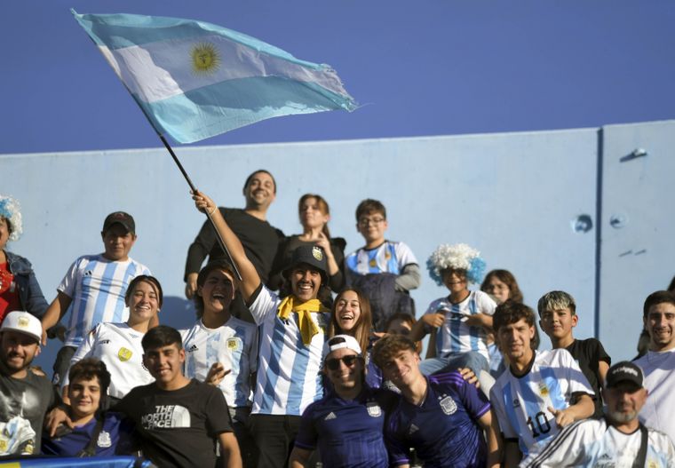 Una nueva gira de nuestra selección campeona del mundo Foto: Télam