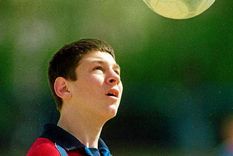 El rosarino disfrutó en la Masía del elenco catalán. Foto: FC Barcelona