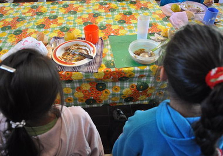 Al menos, algunos chicos almorzaron.